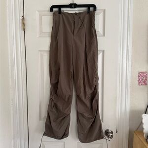 Zara Stylish Brown Drawstring Pants